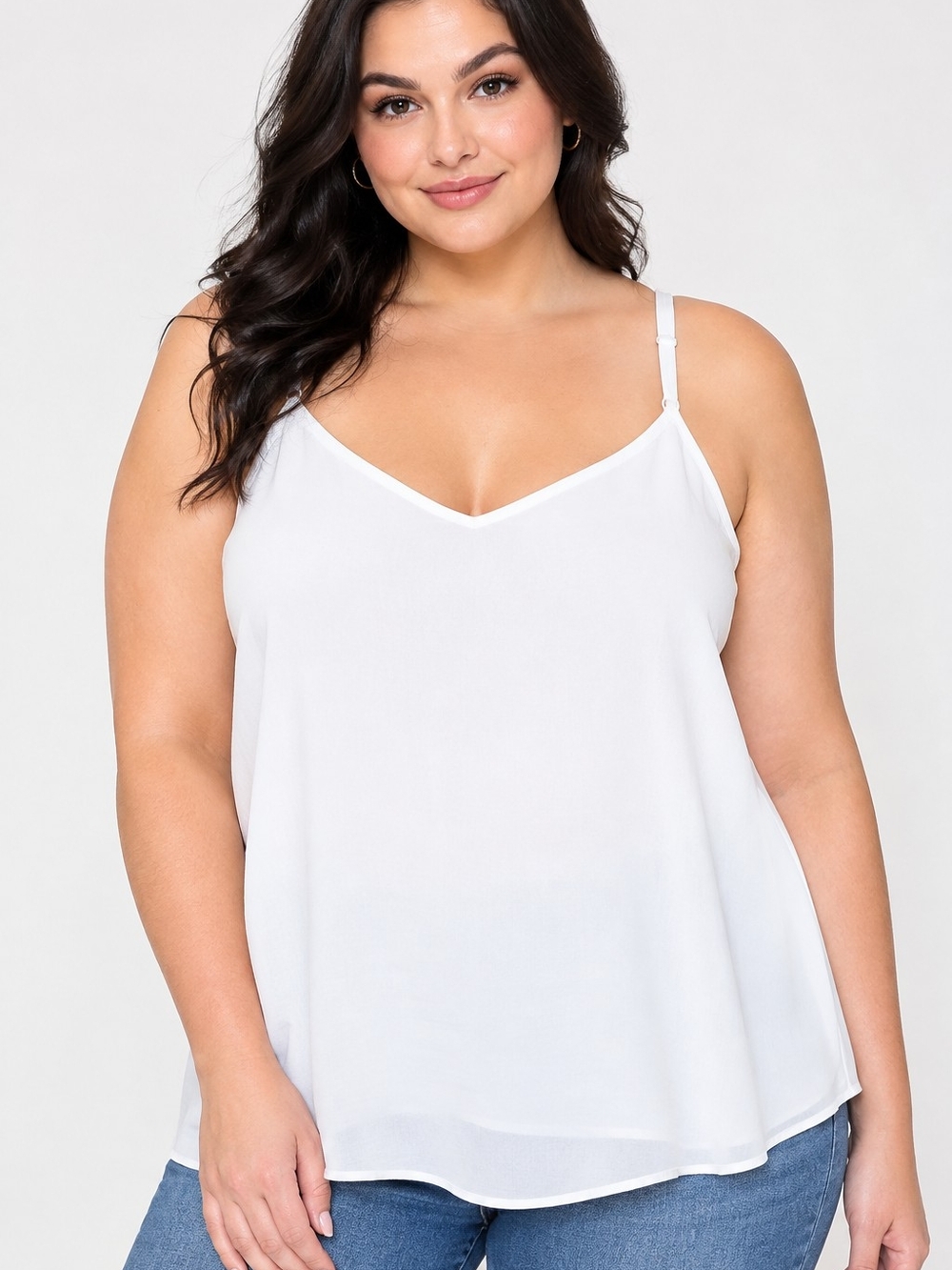 Torrid White Sophie Cami Tank Top - Plus Size 2 (2X)